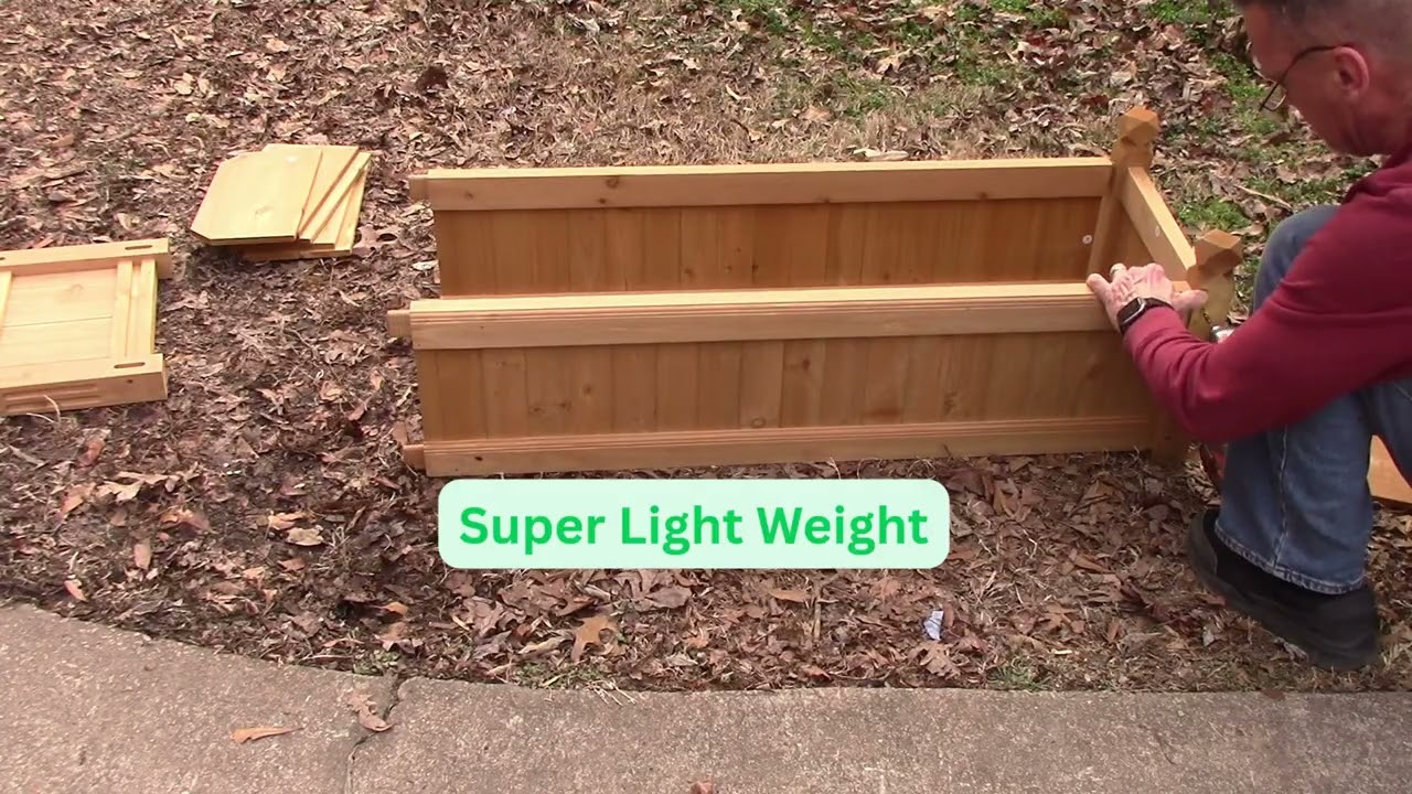 Yaheetech Wooden Raised Garden Bed Assembly