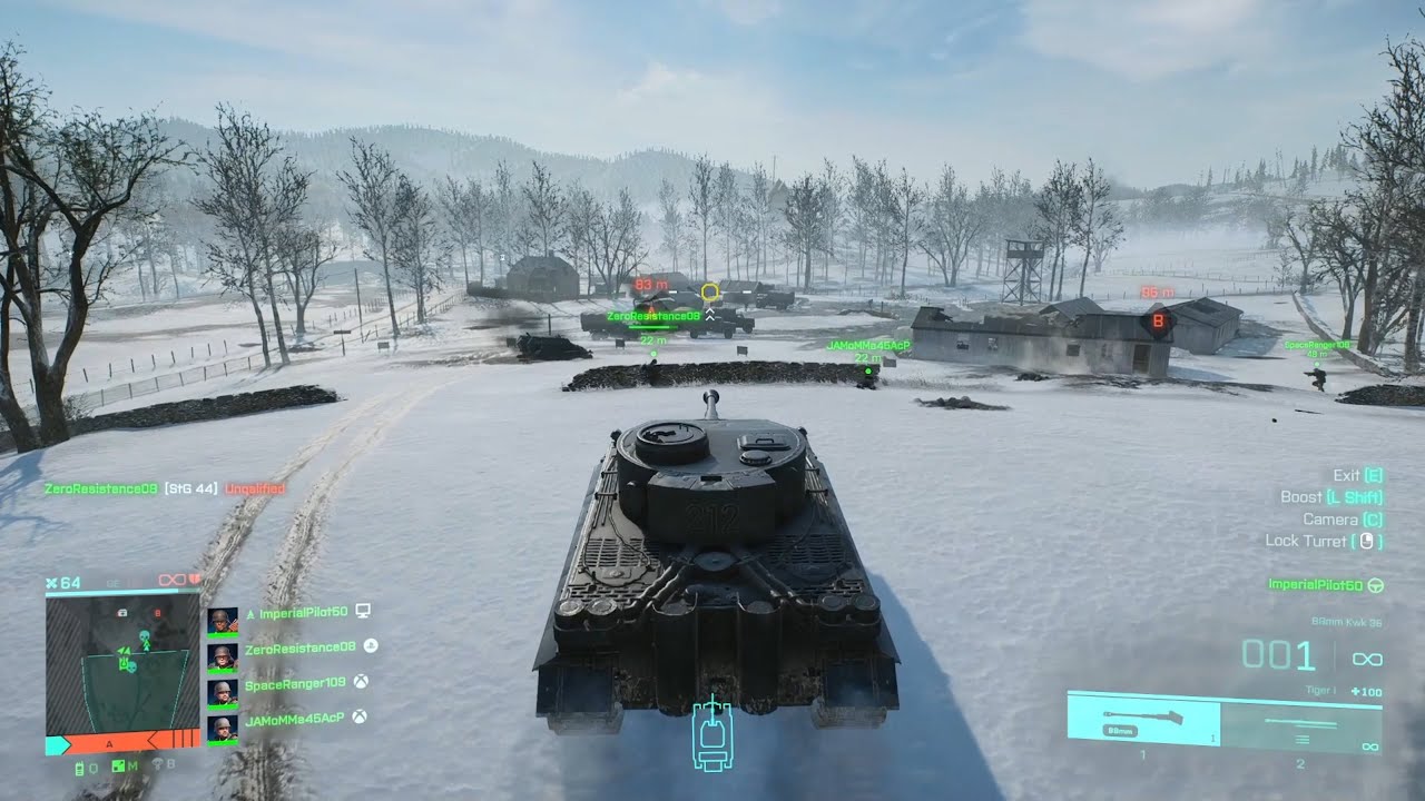 Battlefield 2042: Portal Gameplay - BF1942 Rush of Ages - Battle of the Bulge - Tiger in the Snow