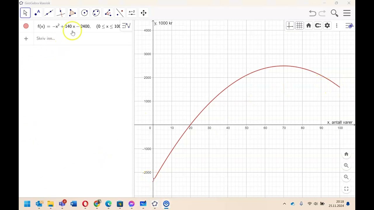 Geogebra - løsning og innlevering