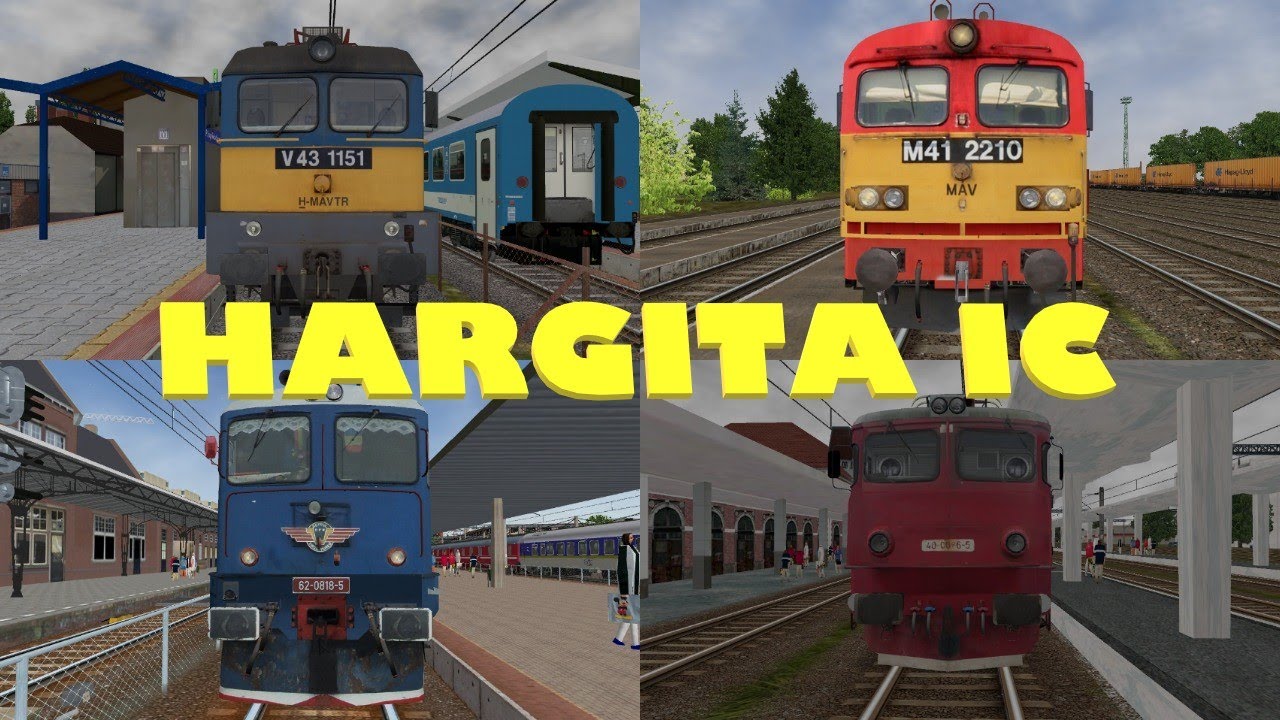 HARGITA InterCity Budapest Keleti-Brassó MSTS & Open Rails 2019 Full HD + Letöltés!