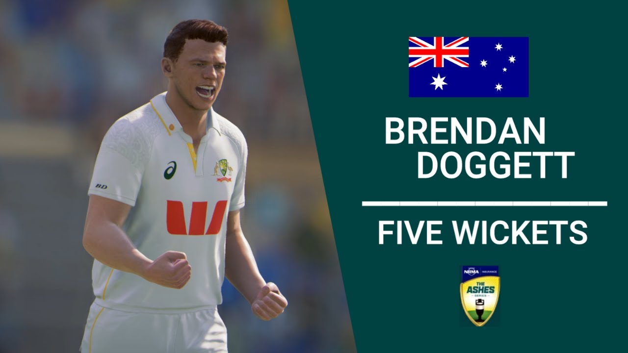 Brendan Doggett  five Wickets Haul at Adelaide Oval Test | Cricket 26 | Men's Ashes 2025-26