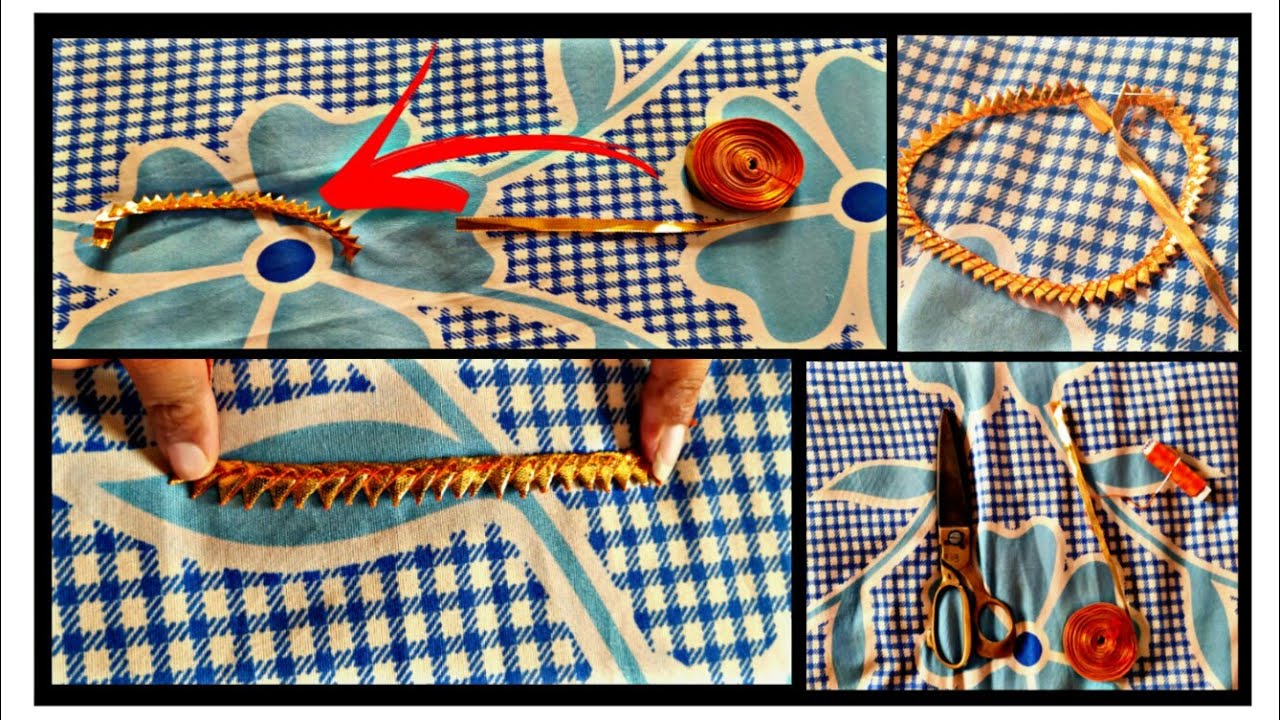Gota Patti Lace | Gota Patti Design | Easy Lace Design | Rajasthani Arts