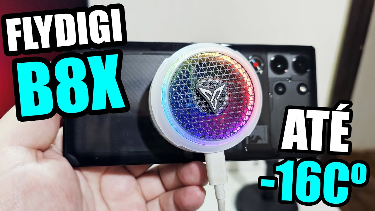 B8X é o MELHOR COOLER PARA CELULAR! OVERCLOCK, SILENCIOSO E SEM TAXAS! REVIEW FLYDIGI B8X