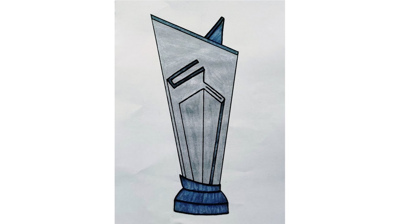 Easy Drawing of ICC T20 World Cup Trophy|Learn How to Draw ICC T20 World Cup Trophy | Kids Drawing|