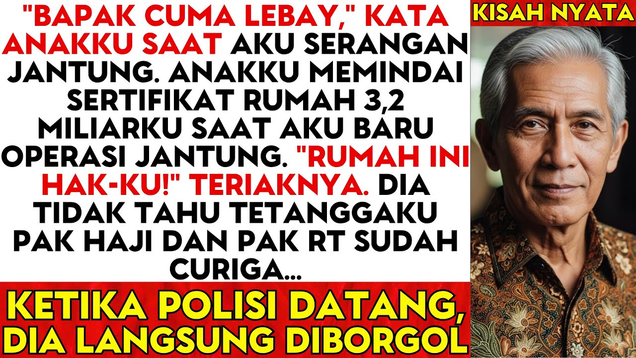 Saat Aku Minta Ambulans, Anakku Malah Memutar Kunci Dan Pergi. Lalu Kudengar Dia Tertawa...