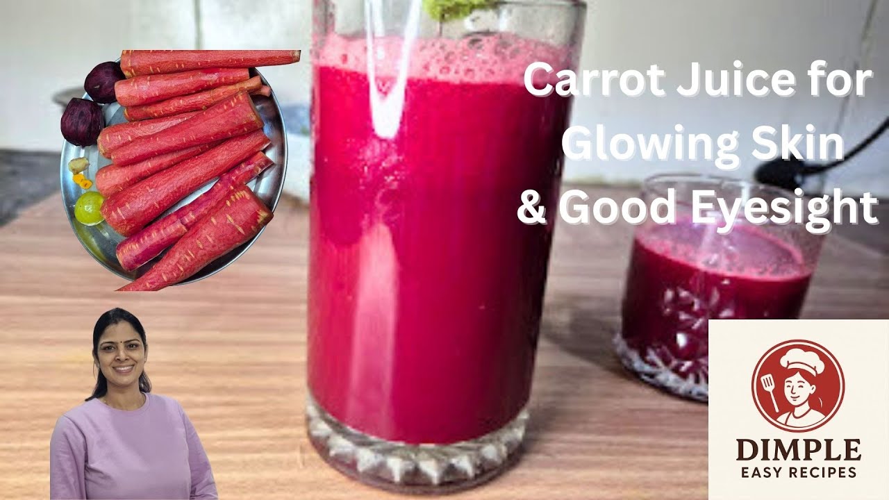 Healthy Carrot Juice| गाजर जूस रेसिपी |  Weight Loss recipe |Dimple Easy Recipes|