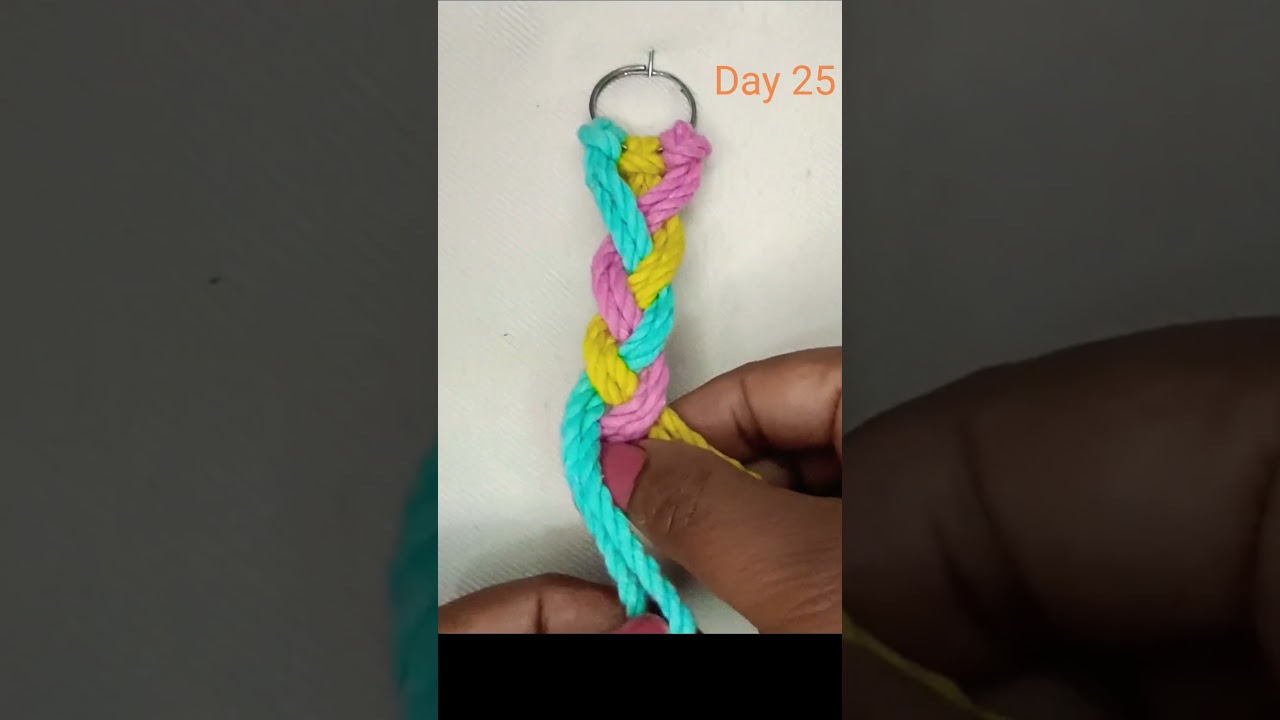 25/100 knots series, learn to macrame basic to advance 🪢#diy #macrame #tutorials #thread l #series