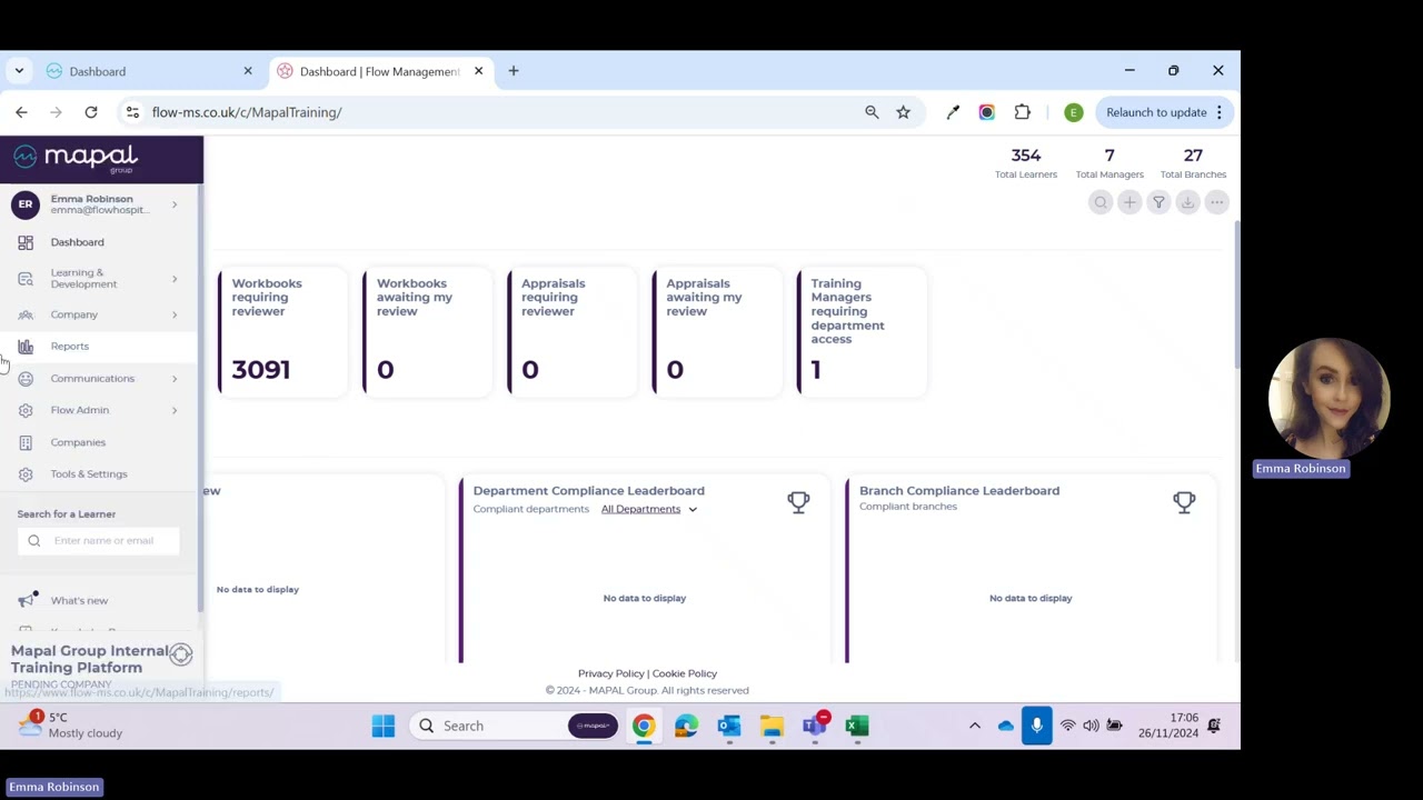Manager Guidance on Flow internal LMS with Emma Robinson
