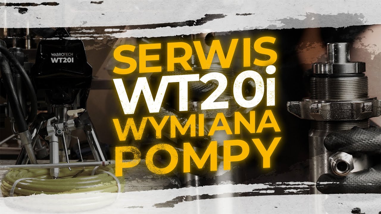 Wymiana pompy w agregacie malarskim WT20i (pasuje do: WT28 / WT40 / WT40H) | Serwis WABROTECH