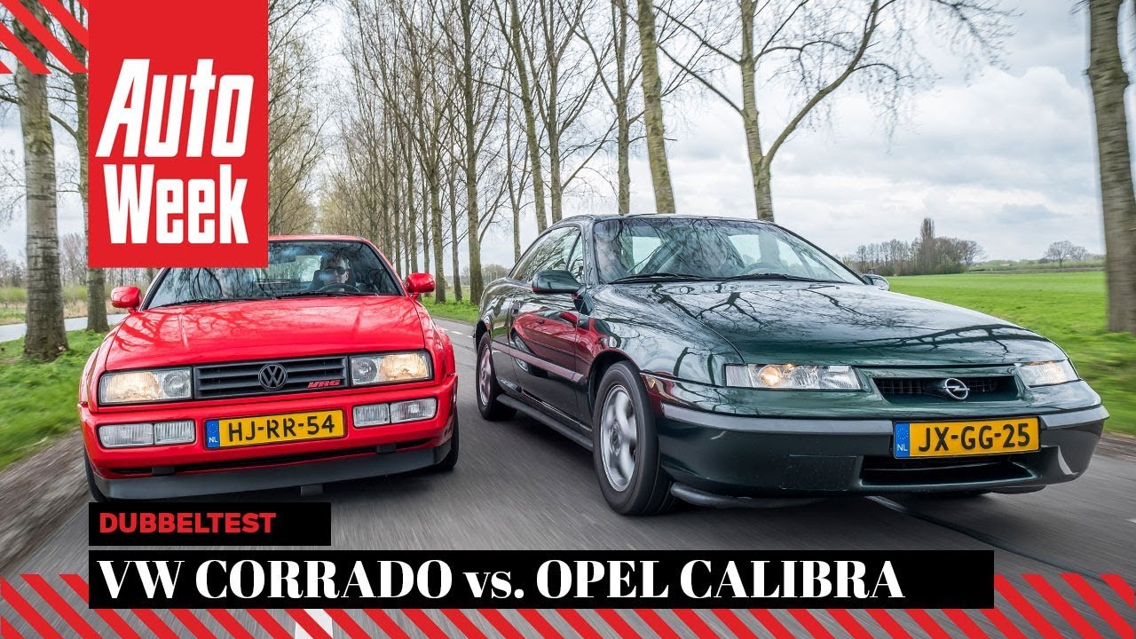 Volkswagen Corrado VR6 vs. Opel Calibra 2.5i-V6 - Classics Dubbeltest - English subtitles