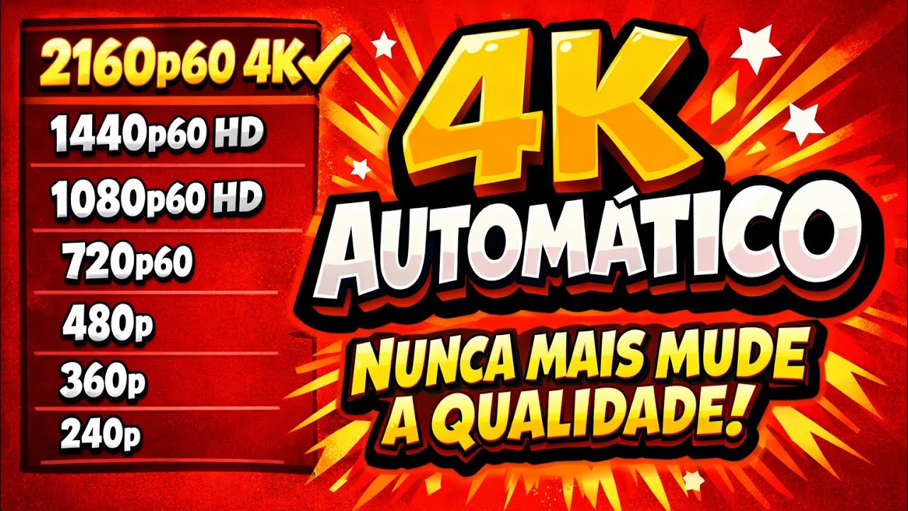 Configurar v&iacute;deos do YouTube para ficar sempre em alta qualidade
