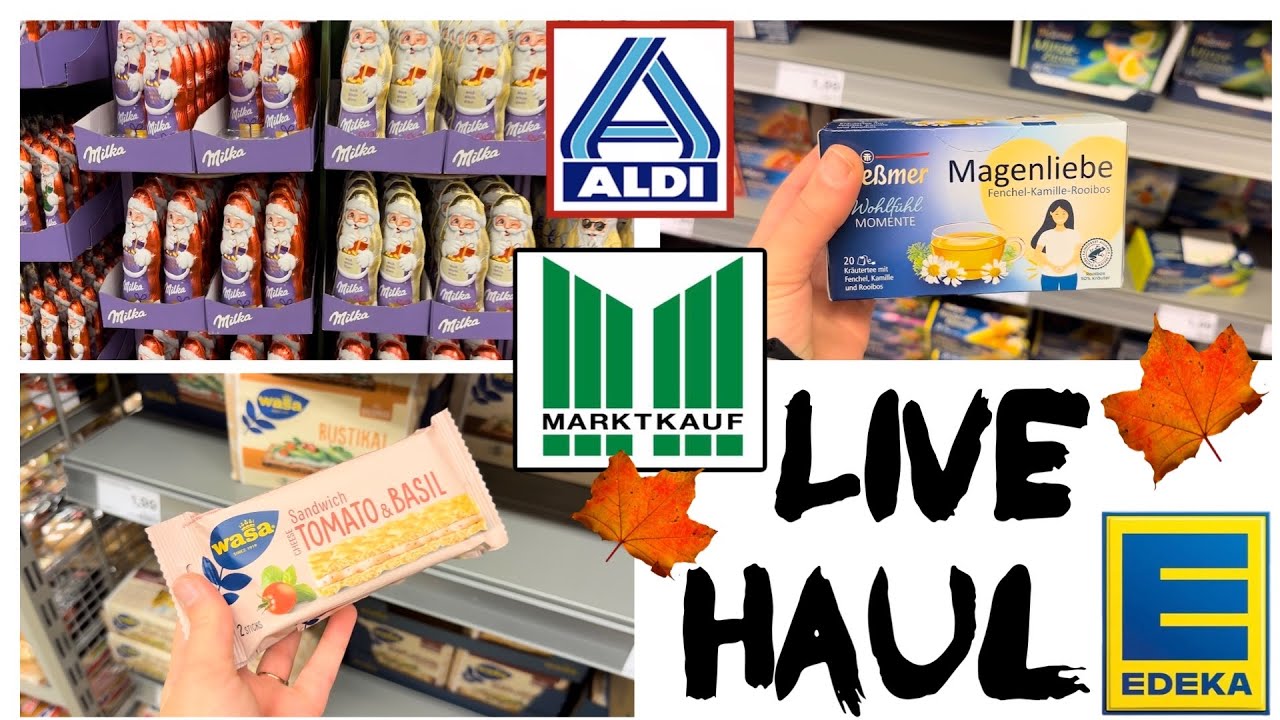 FOOD Live Haul 🛍 // ALDI, EDEKA & MARKTKAUF  🍁 // alinaBerry