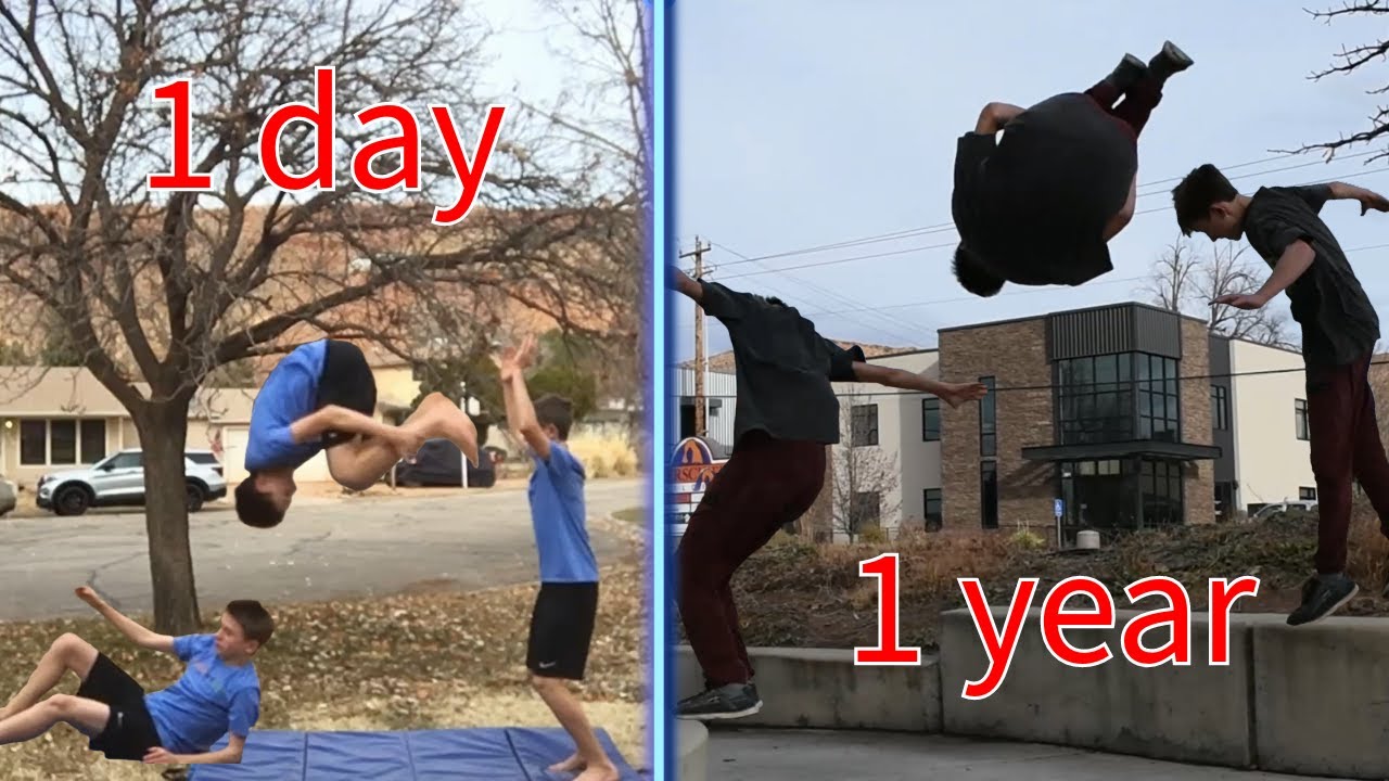 ONE YEAR PARKOUR PROGRESSION | 2023