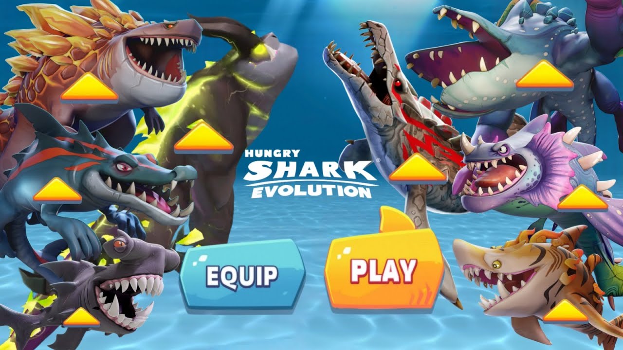 ALL EVOLVED SHARK IN HUNGRY EVOLUTION (NEW 2025 UPDATE)