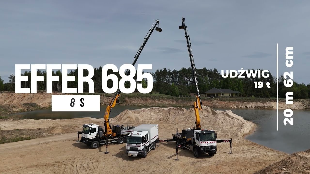Pojazd specjalistyczny Renault K 6x6 z żurawiem EFFER 685 8S – dostawa dla Energa