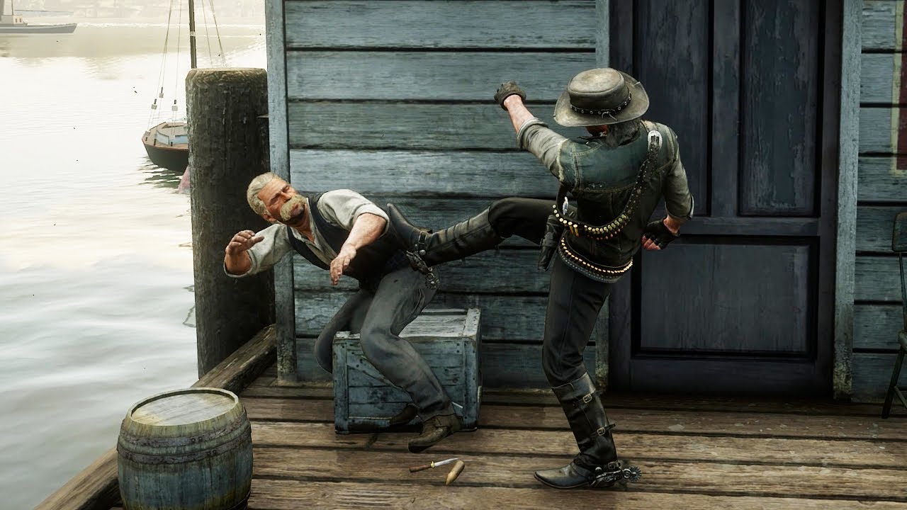 Red Dead Redemption 2 &mdash; Забавные и брутальные рэгдоллы, том 157 [4K/60 кадров в секунду]