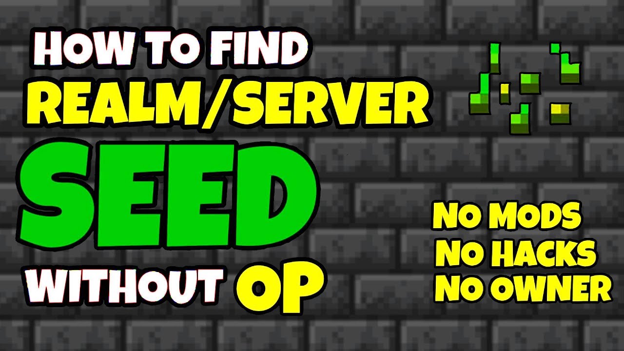 How to Find Realm Seed Without Owner in Minecraft Bedrock [WORKING]