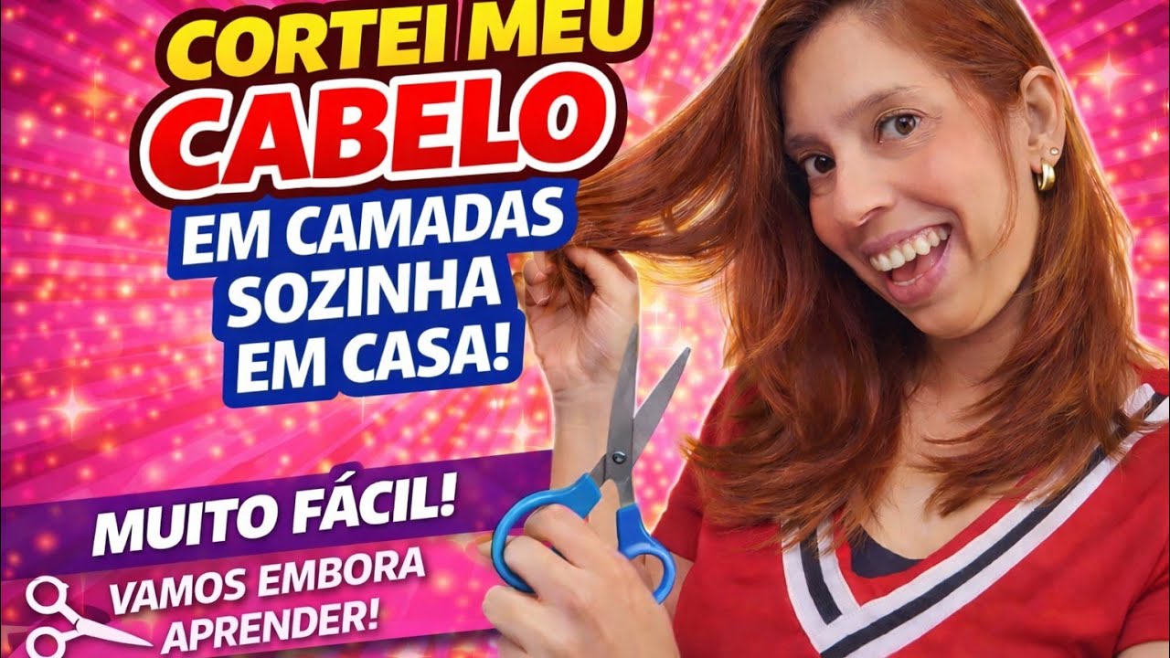 CORTE MAIS PROFISSIONAL 😱 |EM  CAMADAS  PASSO A PASSO!