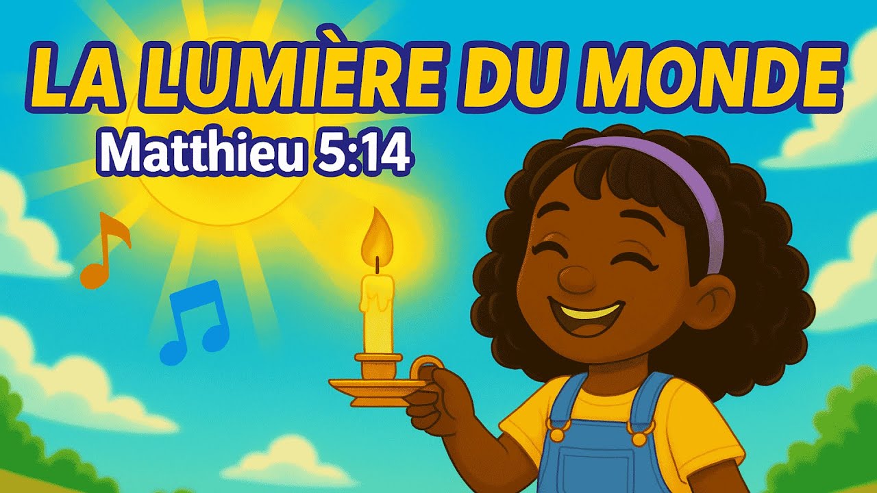🎵 La lumière du monde ✨ | Chanson chrétienne pour enfants (Matthieu 5:14)