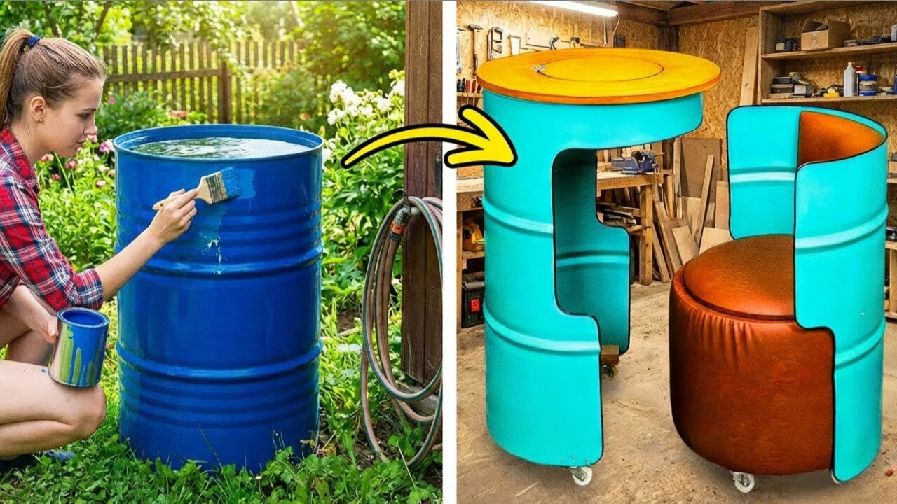 How to Repurpose Old Barrels into Furniture & Boats