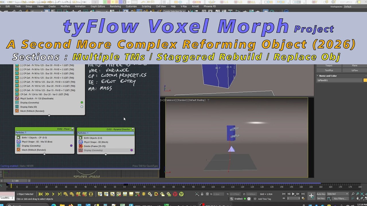 The tyFlow Morph Project - 2nd More Complex Rebuild - Video 05