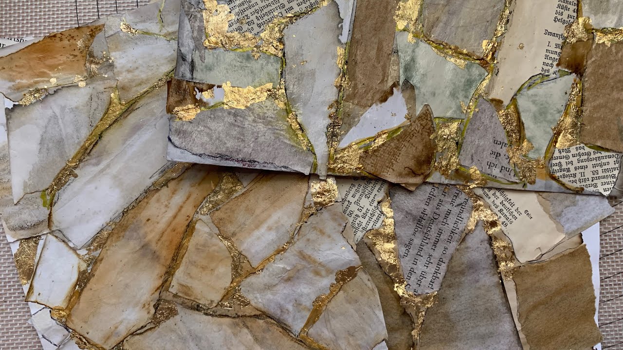 Kintsugi Papier herstellen Entspannung pur ♥️😘🧚🏻‍♂️♥️