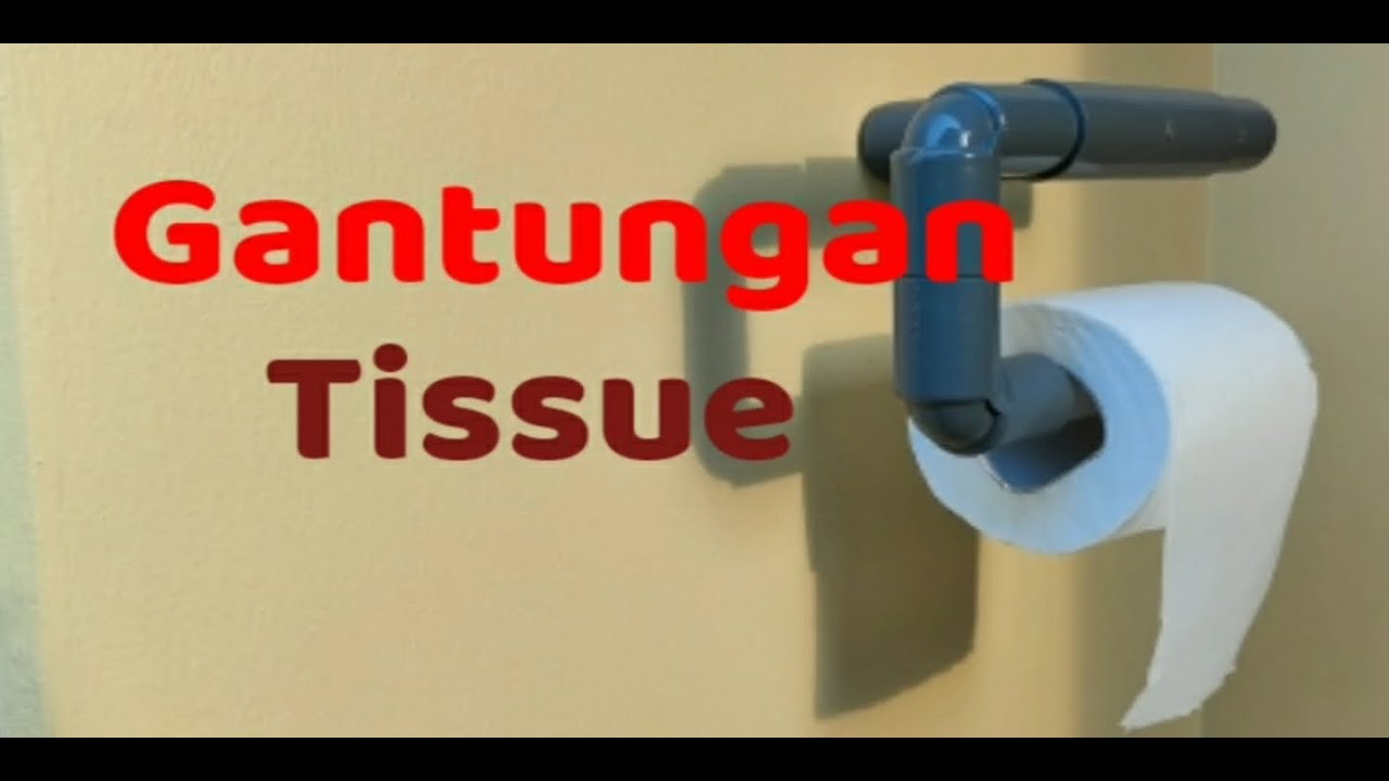 DIY Ide Kreatif Cara Membuat Gantungan Tissue Universal Dari Pipa PVC Paralon How To Make PVC Pipe