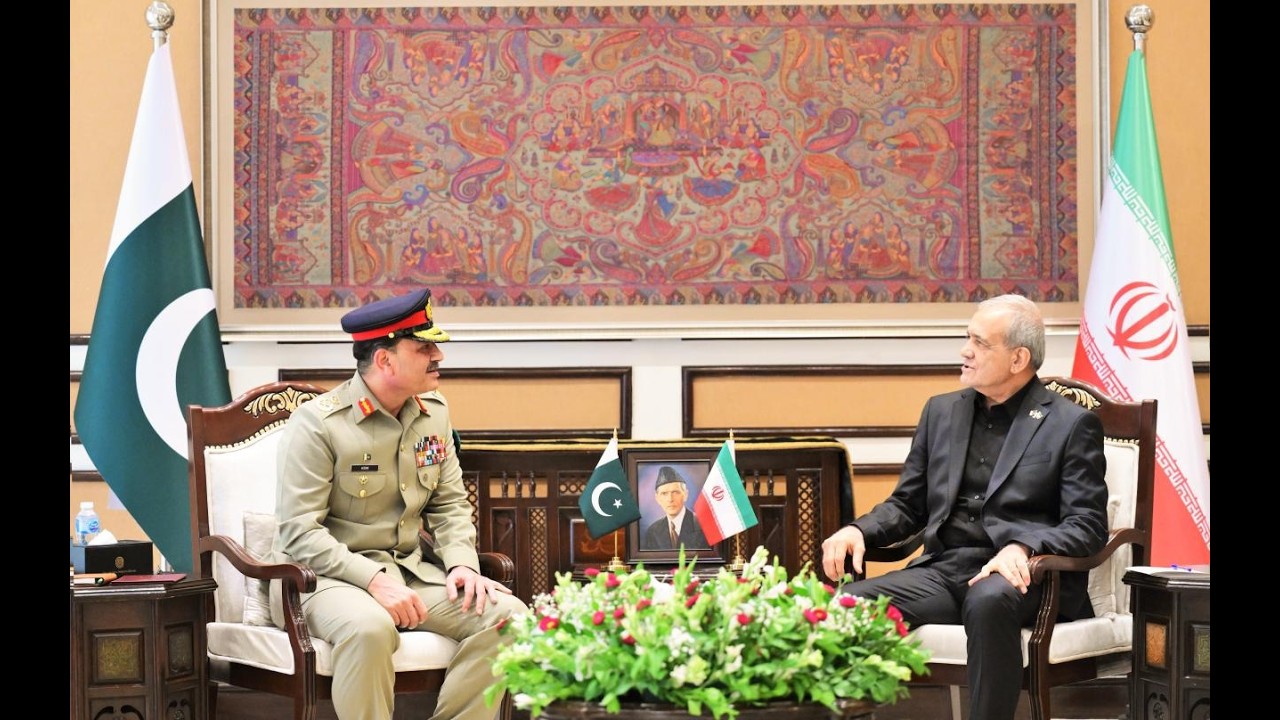 Field Marshal Syed Asim Munir, COAS & CDF,  Meets Iranian President Dr. Masoud Pezeshkian | ISPR