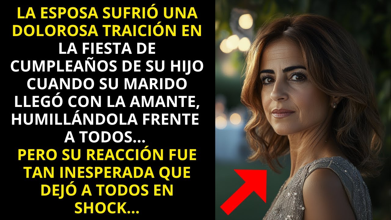 EL MARIDO LLEGÓ CON LA AMANTE A LA FIESTA DE SU HIJO, LA REACCIÓN DE LA ESPOSA DEJÓ A TODOS EN SHOCK