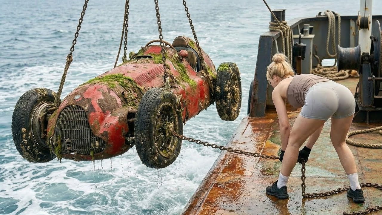 ASMR Car Restoration: Rusted Alfa Romeo Tipo 158 Pulled From the Sea