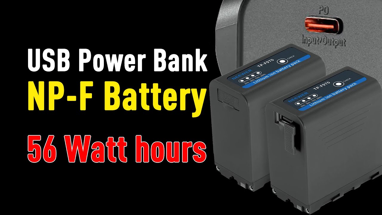 Neewer TP-F970 56Wh Battery Replacement for Sony NP-F970