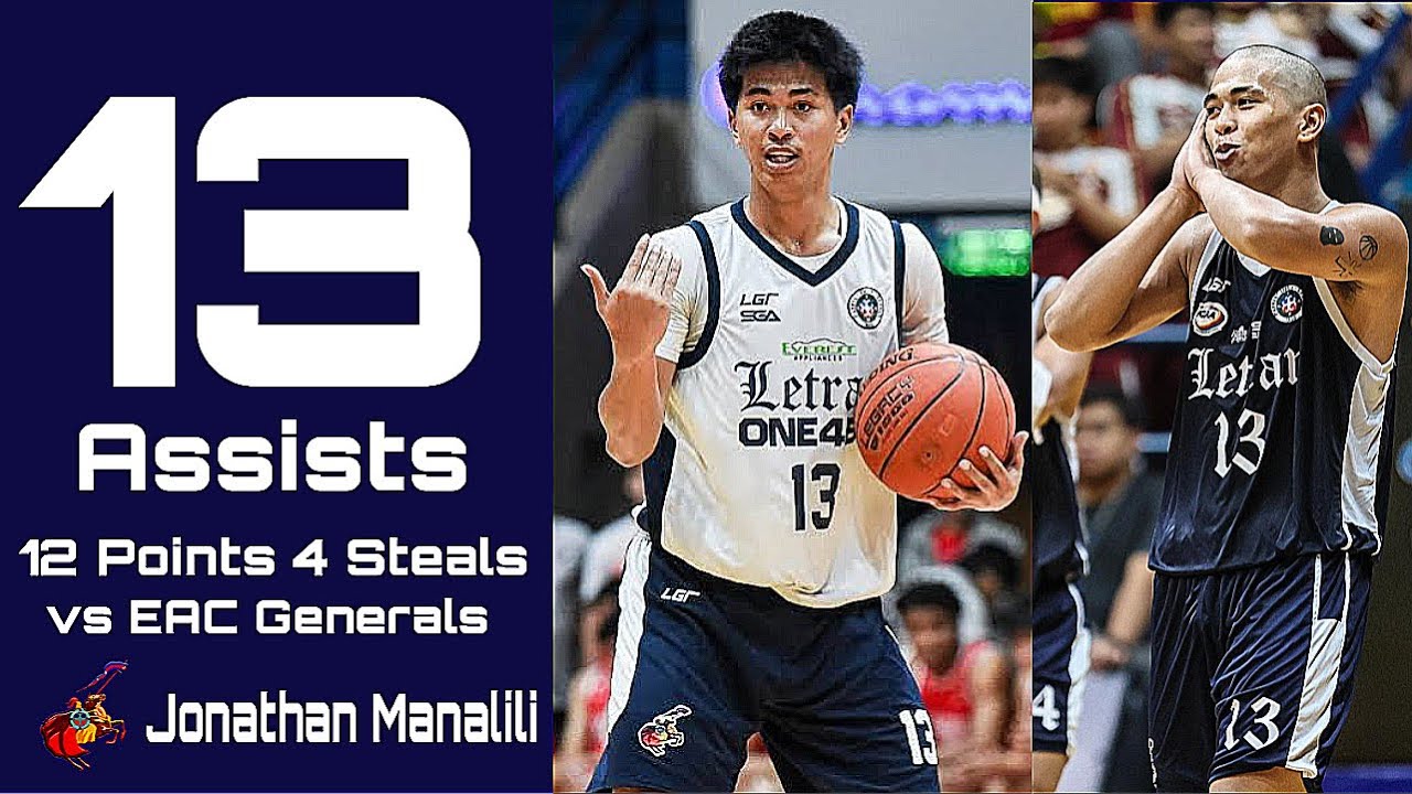 Titing Manalili 13 Ast, 12 pts, 4 stls vs EAC Generals Highlights