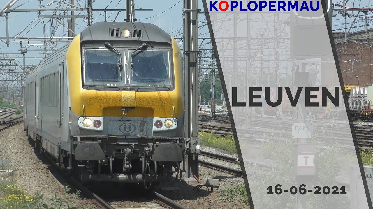 Treinen op station Leuven - 14 juni 2021
