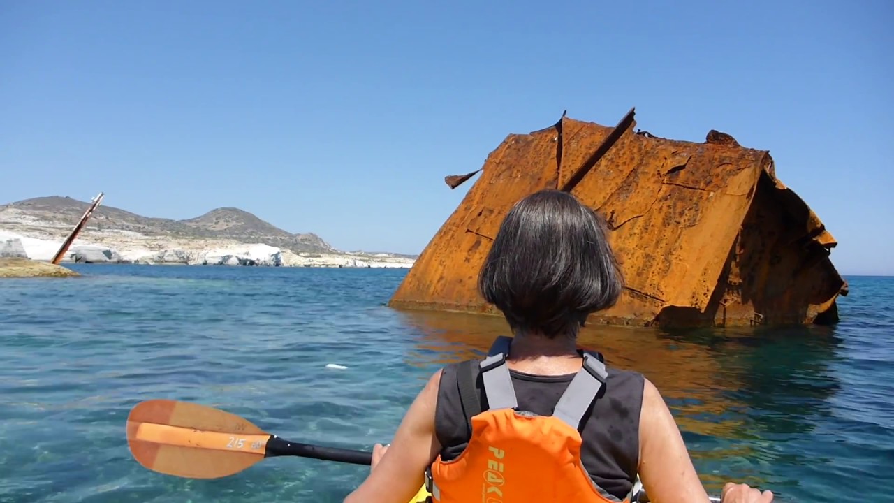 Sea Kayaking around Milos Greece