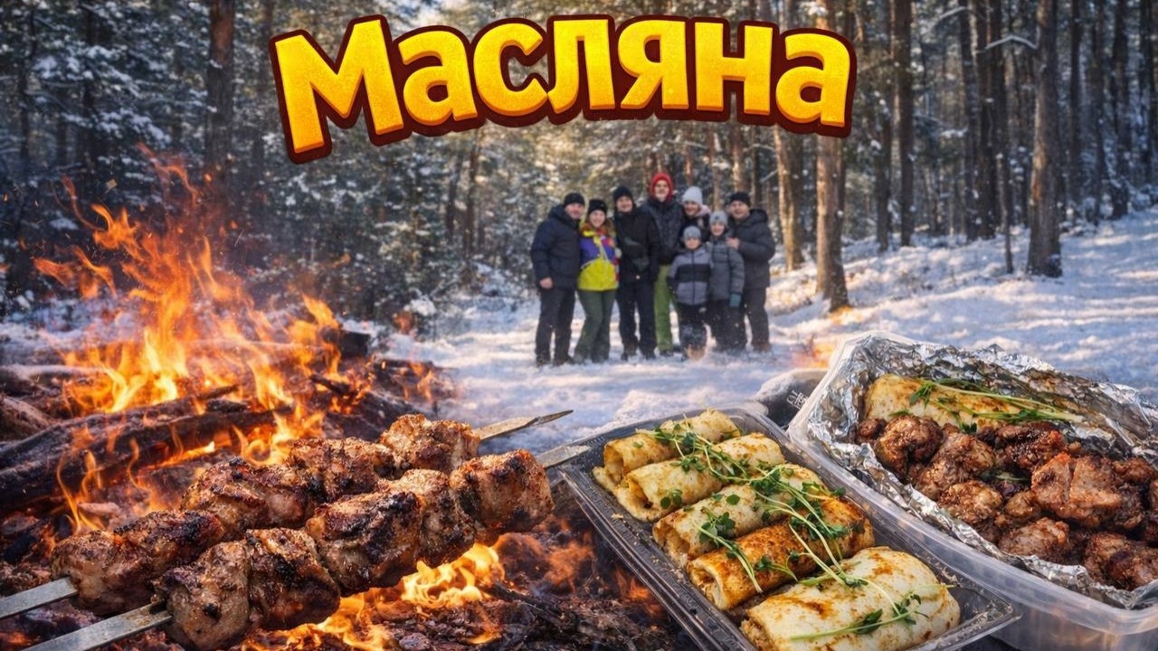 Масляна в лісі 🔥 Розвели вогонь, жарили блини і спалили опудало