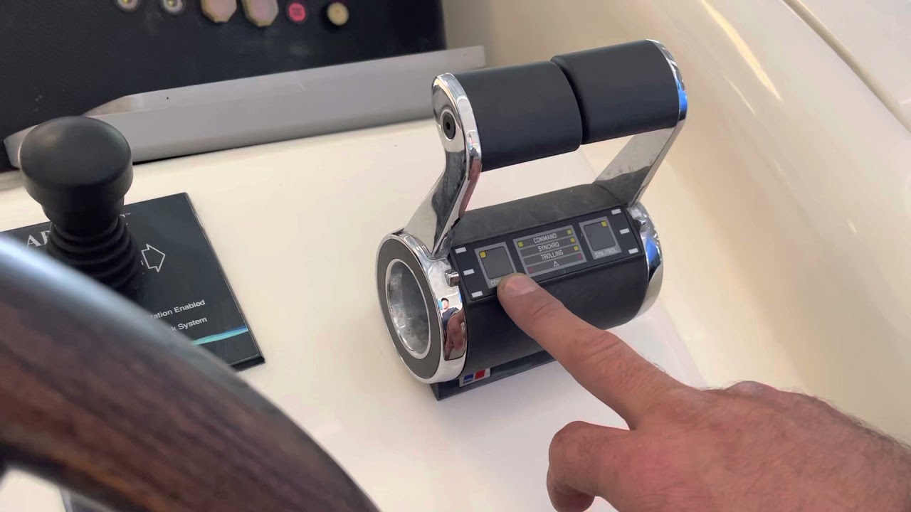 Taking control on flybridge helm