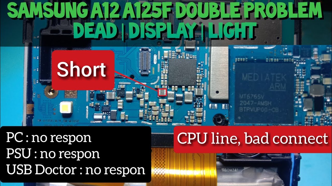 Samsung A12 Dead Solution Charging 0.0 Ampere | No Display No Light Double Problem @mobilecareid