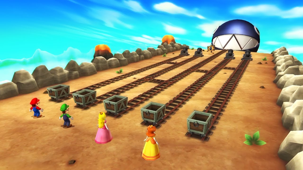 Mario Party 9 HD - Mario vs Luigi vs Peach vs Daisy (Master CPU)