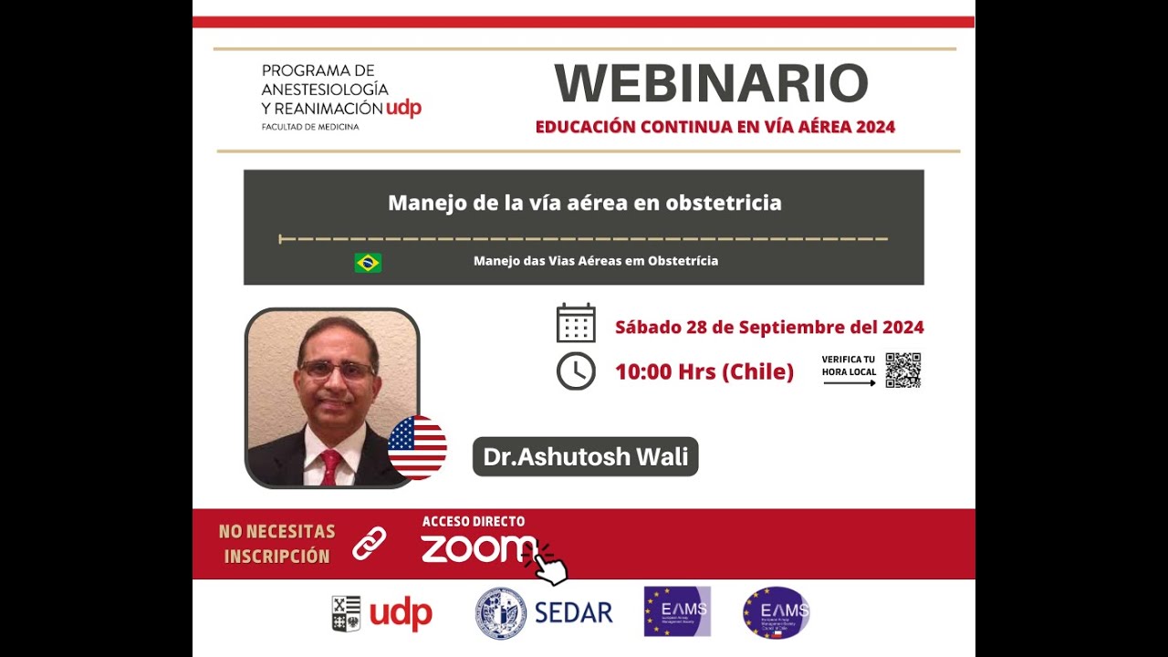 9no Webinar de Manejo de vía aérea