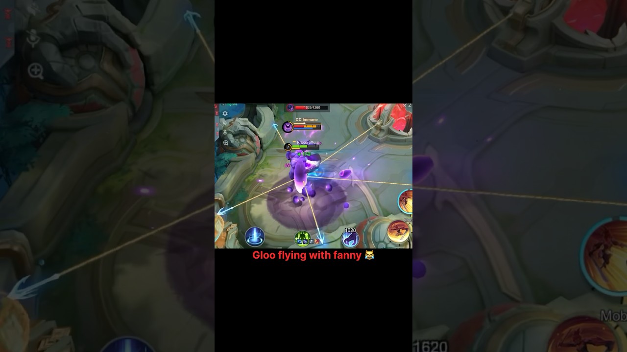 Gloo flying with fanny 😹#mobalegends5v5 #moba5v5pippin #moba5v5english #shorts #reels