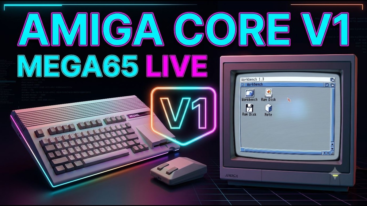 🔴️ LIVE: Amiga 500 Core Version 1 is officially here for the MEGA65!