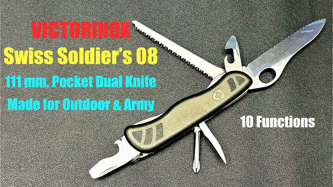 VICTORINOX Swiss Soldier Knife 08 review & test #victorinox #swissarmyknife #soldier #review #edc