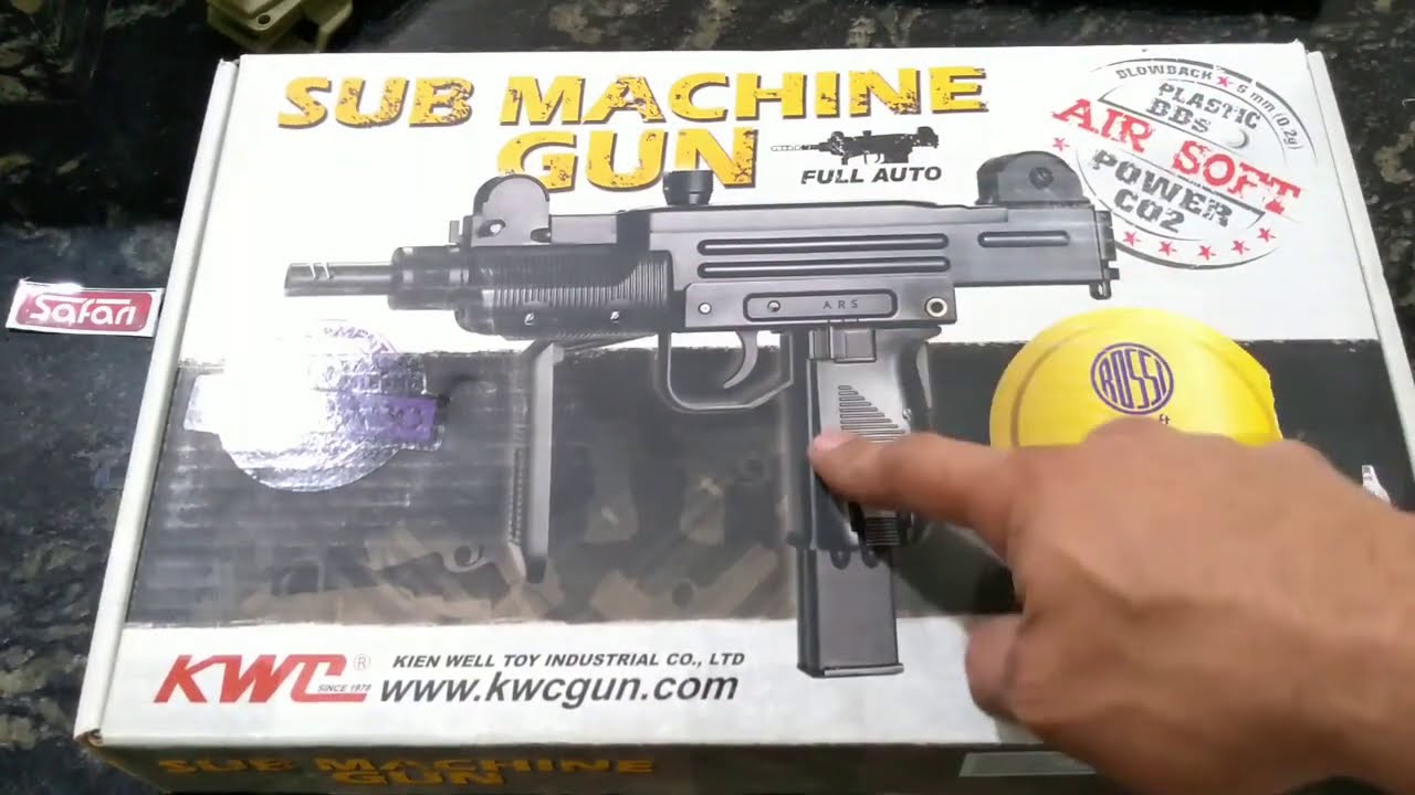AIRSOFT FULL METAL MINI UZI CO2 [UNBOXING] PARTE 1 #febredoaço