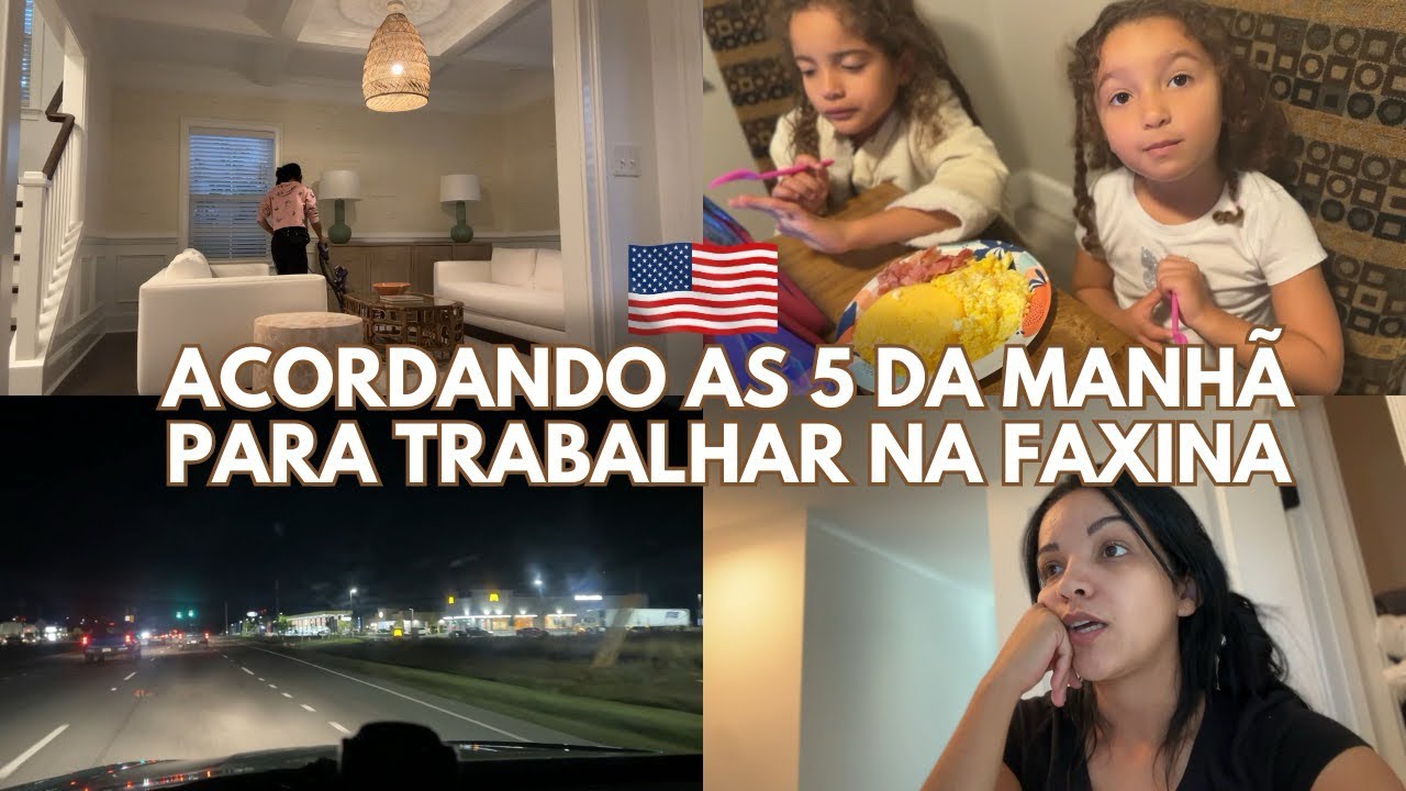 ROTINA TRABALHANDO NA FAXINA | MÃE SOLO NOS ESTADOS UNIDOS | CANSATIVO MAS GRATIFICANTE 🇺🇸