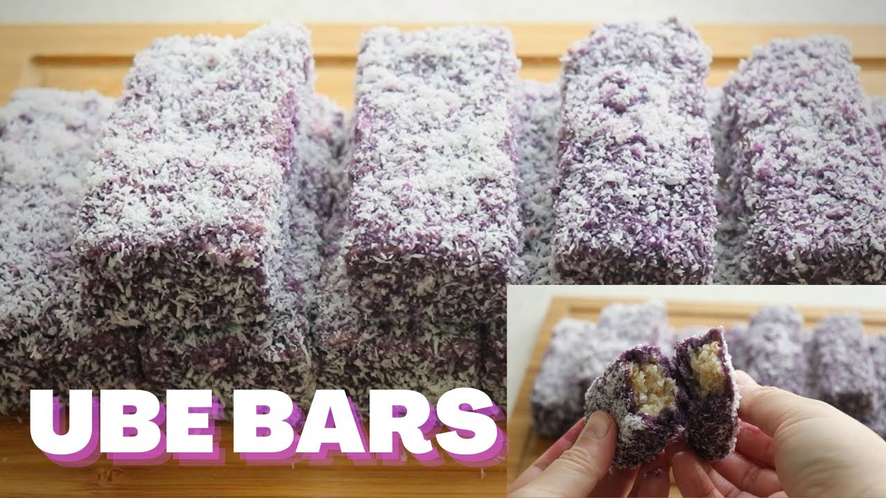UBE BARS / Moist and Soft Ube Bars/ The Best Filipino Snack