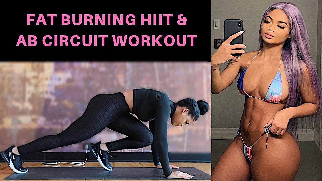 FAT BURNING HIIT & AB CIRCUIT NO EQUIPMENT WORKOUT
