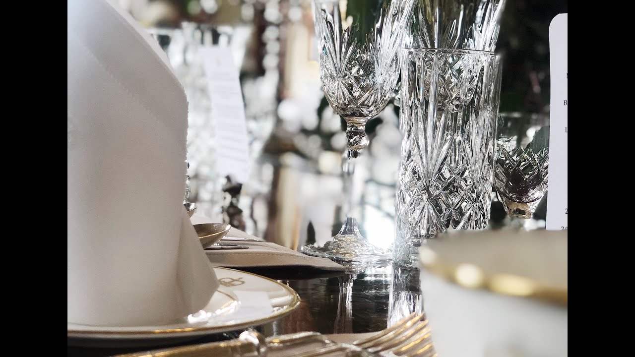 Setting the State Dining Table at Government House Victoria