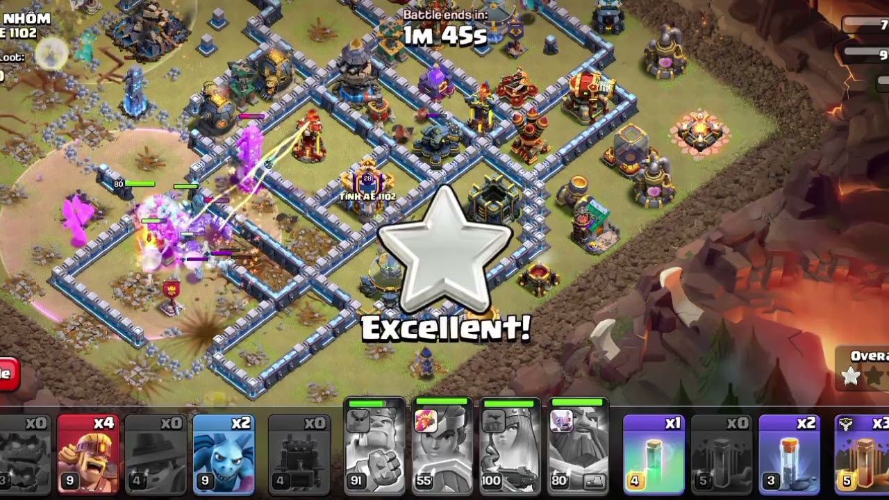 Meteor Golem with fire ball। Clash of clans। Riajul Islam 
