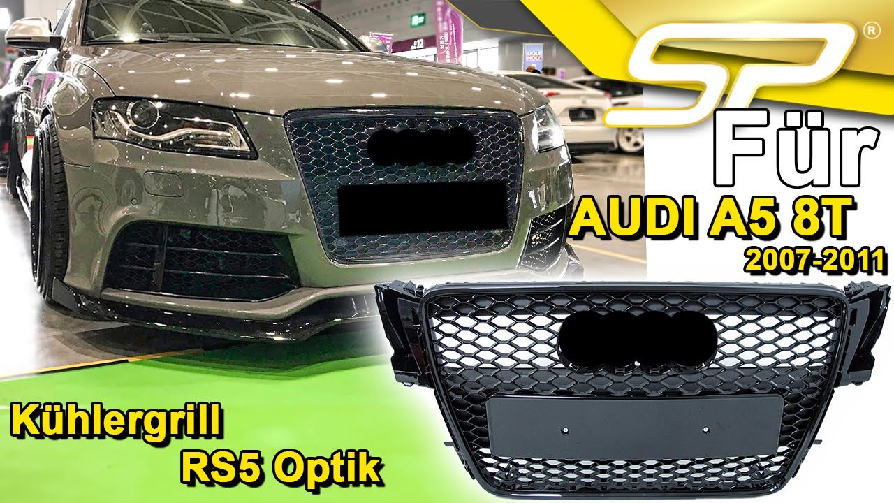 SpeedyParts.de - K&uuml;hlergrill Frontgrill Wabengrill Schwarz RS5 Optik f&uuml;r AUDI A5 8T S5 2007-2011
