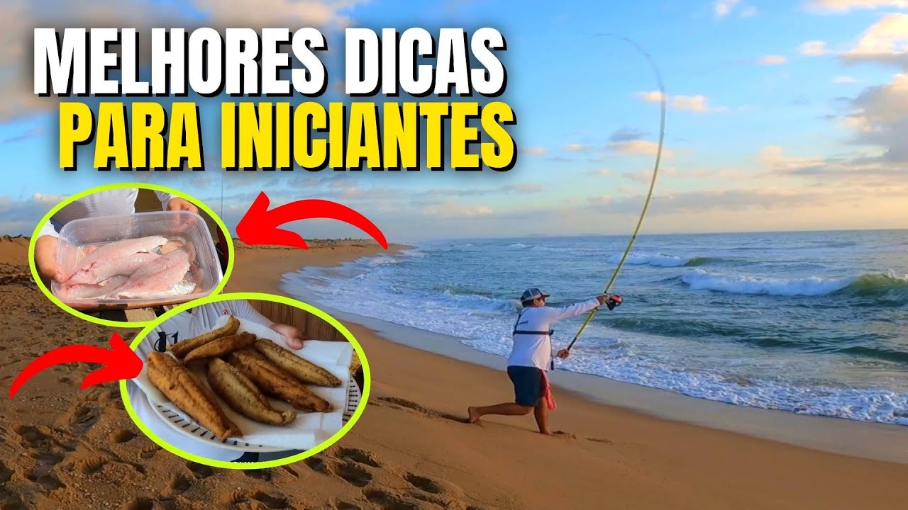 DICAS IMPORTANTES!!! Pesca na PRAIA para INICIANTES - PESQUEI e COMI no mesmo dia ( Catch and cook )